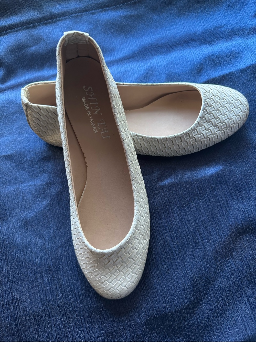 Cream Woven Ballet Flats - Comfortable Slip-On Loafers